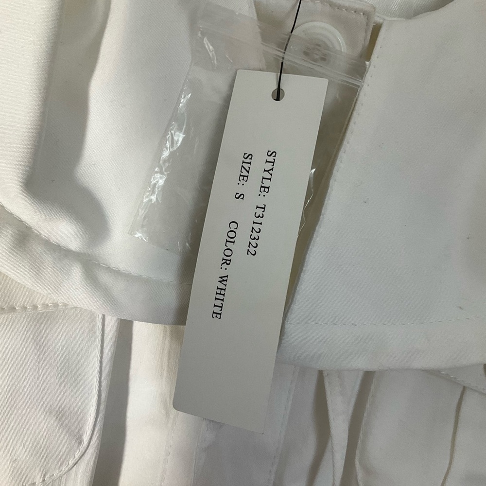 Sandro sportswear white utility jacket new with tags sizeSmall - Picture 6 of 6